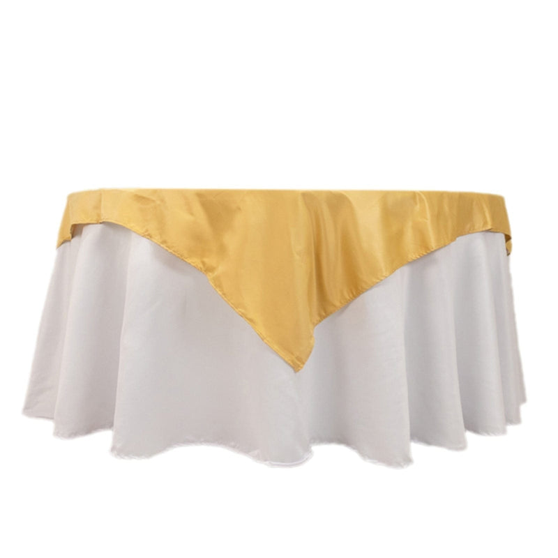 54" x 54" Lamour Satin Square Tablecloth Wedding Party Table Linens TAB_LAMR_5454_CHMP