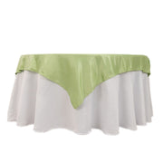 54" x 54" Lamour Satin Square Tablecloth Wedding Party Table Linens TAB_LAMR_5454_SAGE
