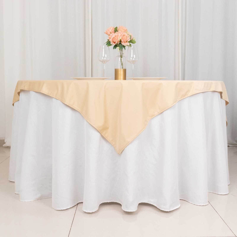 54" x 54" Scuba Polyester Square Tablecloth Wedding Table Linens