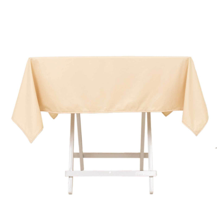54" x 54" Scuba Polyester Square Tablecloth Wedding Table Linens TAB_SCUBA_5454_081