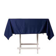 54" x 54" Scuba Polyester Square Tablecloth Wedding Table Linens TAB_SCUBA_5454_NAVY