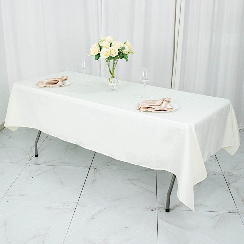 54" x 96" Premium Polyester Rectangular Tablecloth