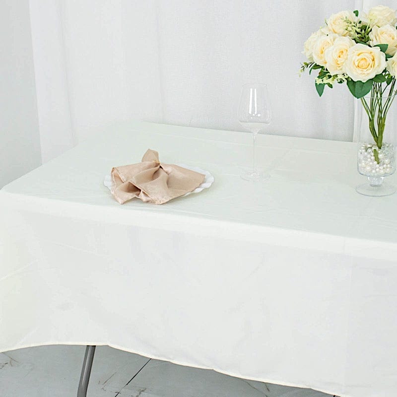 54" x 96" Premium Polyester Rectangular Tablecloth