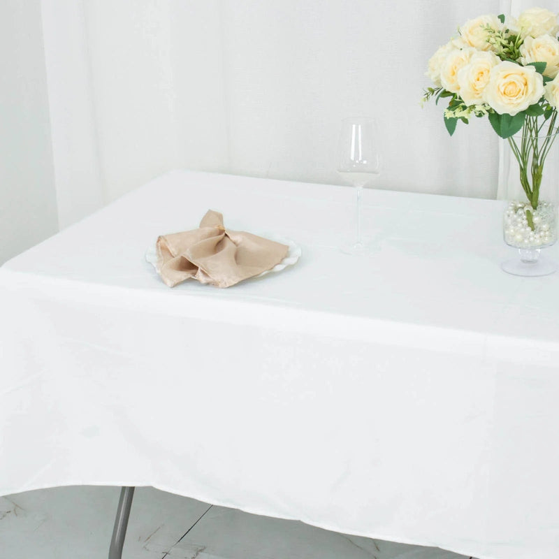 54" x 96" Premium Polyester Rectangular Tablecloth