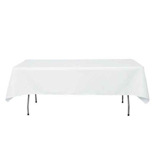 54" x 96" Premium Polyester Rectangular Tablecloth TAB_5496_WHT_PRM