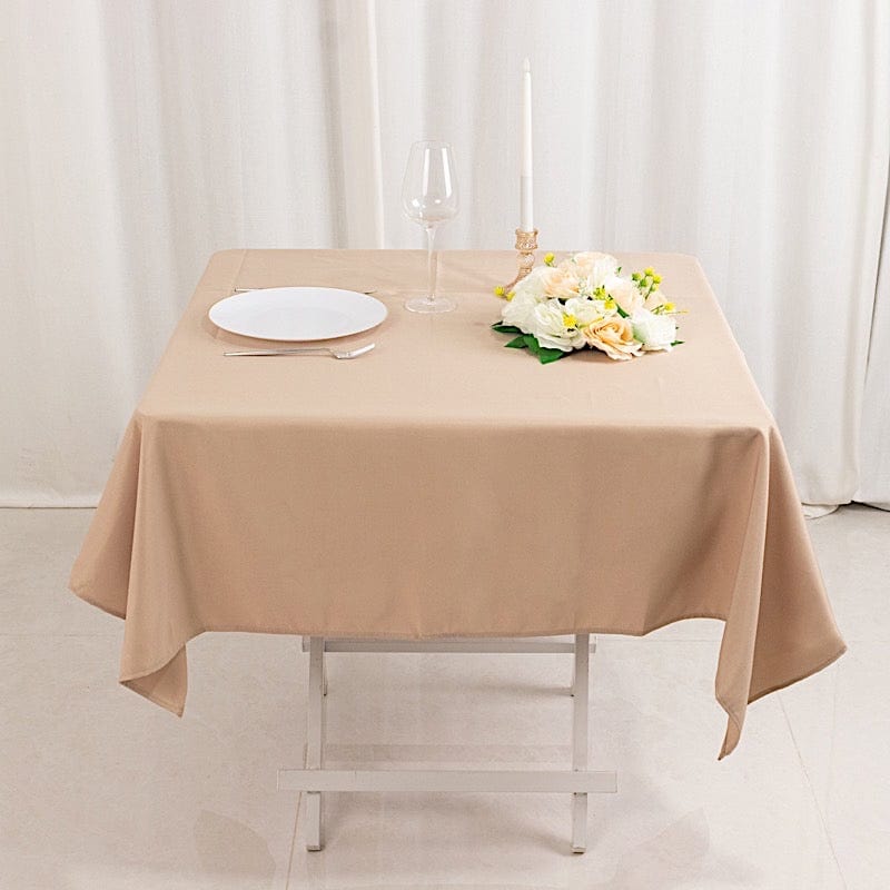 54"x54" Premium Square Polyester Tablecloth
