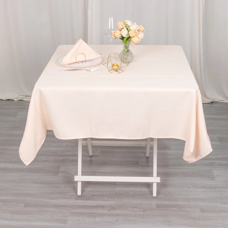 54"x54" Premium Square Polyester Tablecloth