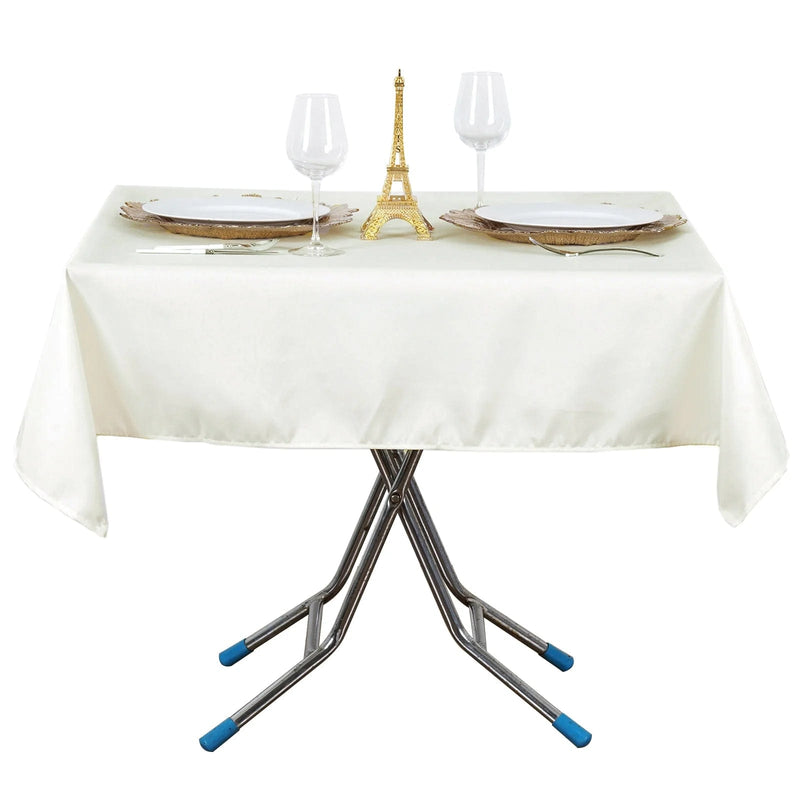 54"x54" Premium Square Polyester Tablecloth TAB_5454_IVR_PRM