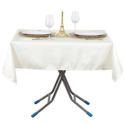 54"x54" Premium Square Polyester Tablecloth TAB_5454_IVR_PRM