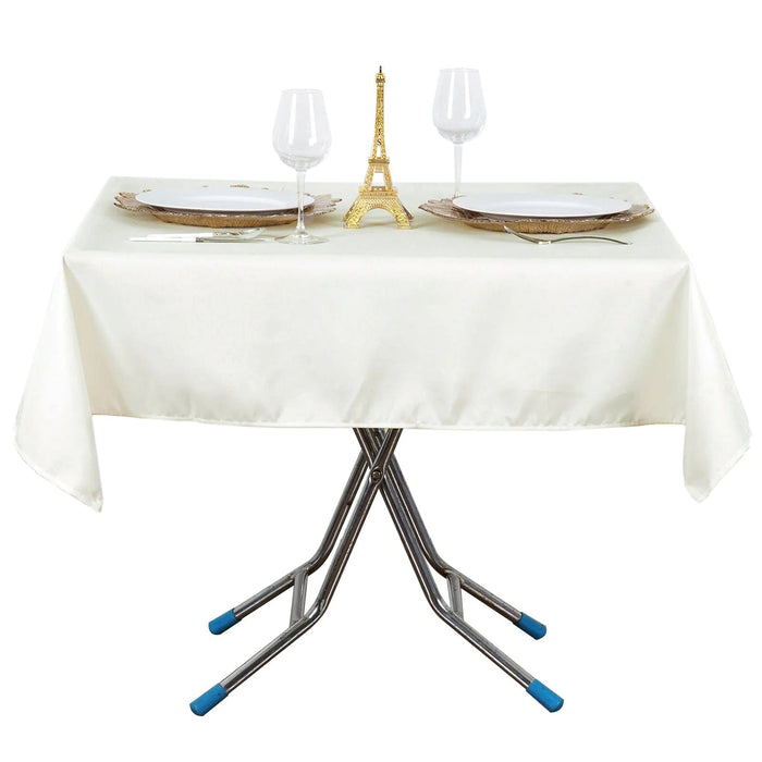 54"x54" Premium Square Polyester Tablecloth TAB_5454_IVR_PRM