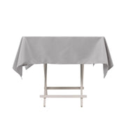 54"x54" Premium Square Polyester Tablecloth TAB_5454_SILV_PRM