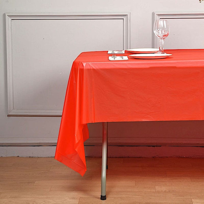 54x108" Disposable Plastic Table Cover Tablecloth