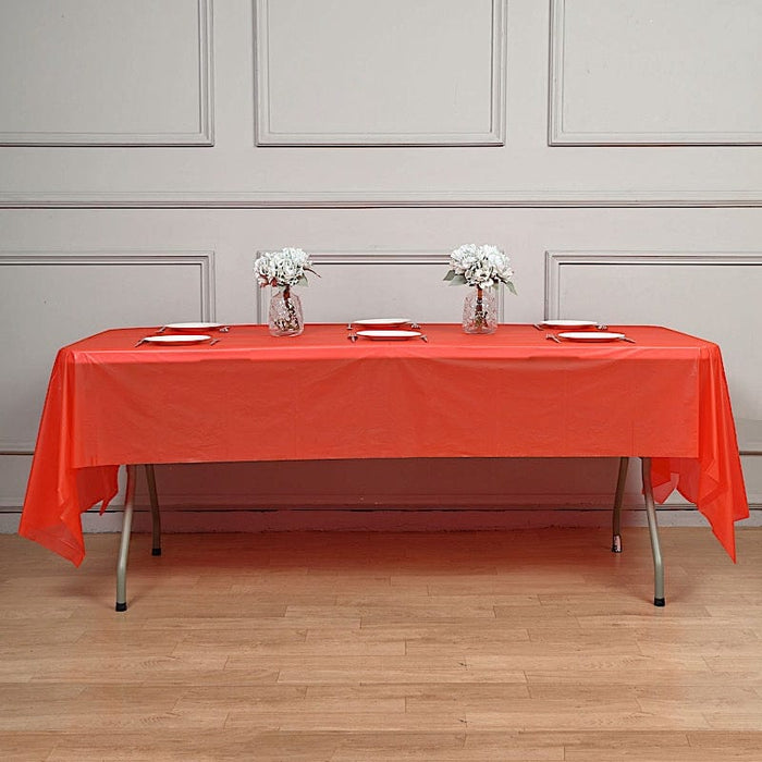 54x108" Disposable Plastic Table Cover Tablecloth