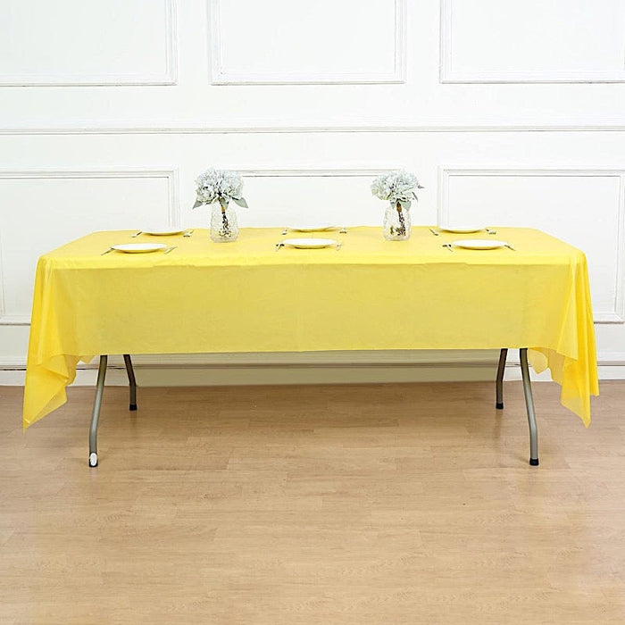 54x108" Disposable Plastic Table Cover Tablecloth