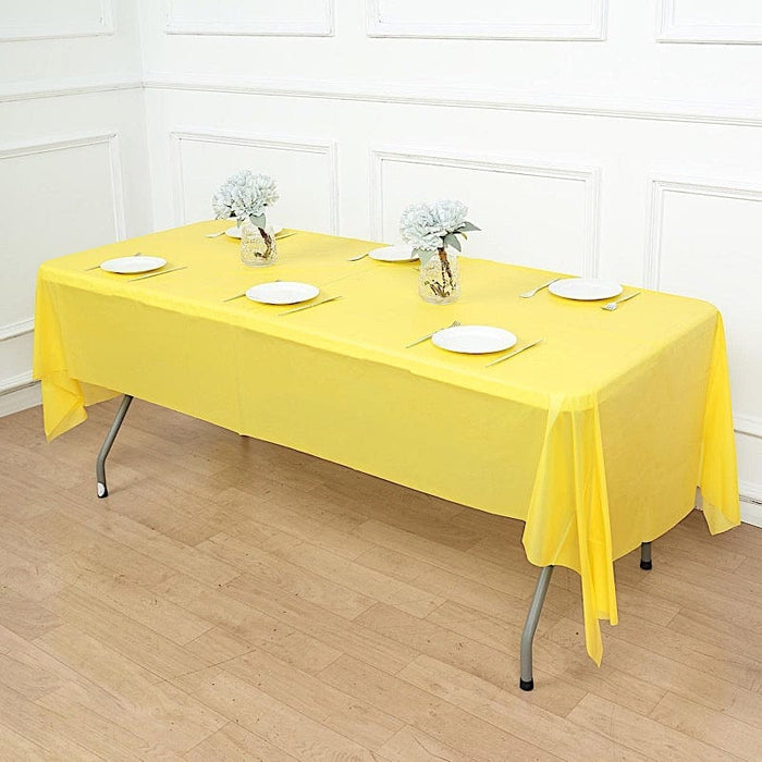 54x108" Disposable Plastic Table Cover Tablecloth