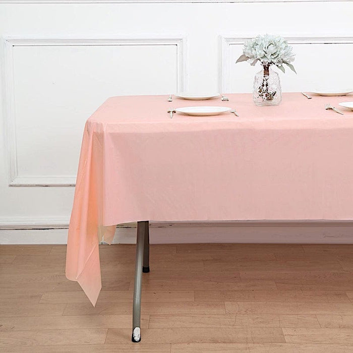 54x108" Disposable Plastic Table Cover Tablecloth