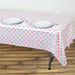 54x108" Polka Dots Disposable Plastic Table Cover Tablecloth TAB_PVC_DOT02_015