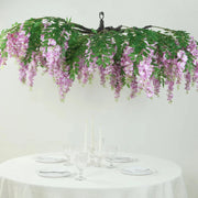 55" Silk Wisteria Vine Hanging Artificial Flower Chandelier