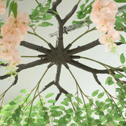 55" Silk Wisteria Vine Hanging Artificial Flower Chandelier