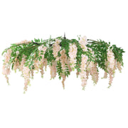 55" Silk Wisteria Vine Hanging Artificial Flower Chandelier
