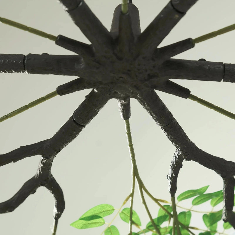 55" Silk Wisteria Vine Hanging Artificial Flower Chandelier