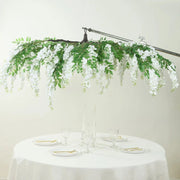 55" Silk Wisteria Vine Hanging Artificial Flower Chandelier
