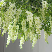 55" Silk Wisteria Vine Hanging Artificial Flower Chandelier