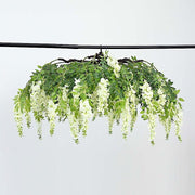55" Silk Wisteria Vine Hanging Artificial Flower Chandelier