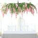 55" Silk Wisteria Vine Hanging Artificial Flower Chandelier