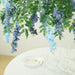 55" Silk Wisteria Vine Hanging Artificial Flower Chandelier