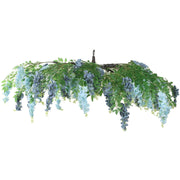 55" Silk Wisteria Vine Hanging Artificial Flower Chandelier