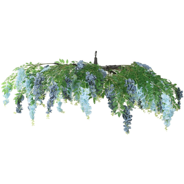 55" Silk Wisteria Vine Hanging Artificial Flower Chandelier