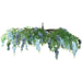 55" Silk Wisteria Vine Hanging Artificial Flower Chandelier