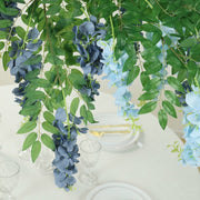 55" Silk Wisteria Vine Hanging Artificial Flower Chandelier