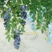 55" Silk Wisteria Vine Hanging Artificial Flower Chandelier