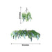 55" Silk Wisteria Vine Hanging Artificial Flower Chandelier