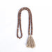 55" Wood Bead Chain with Tassels Hanging Garland BEAD_WOD01_5_BRN