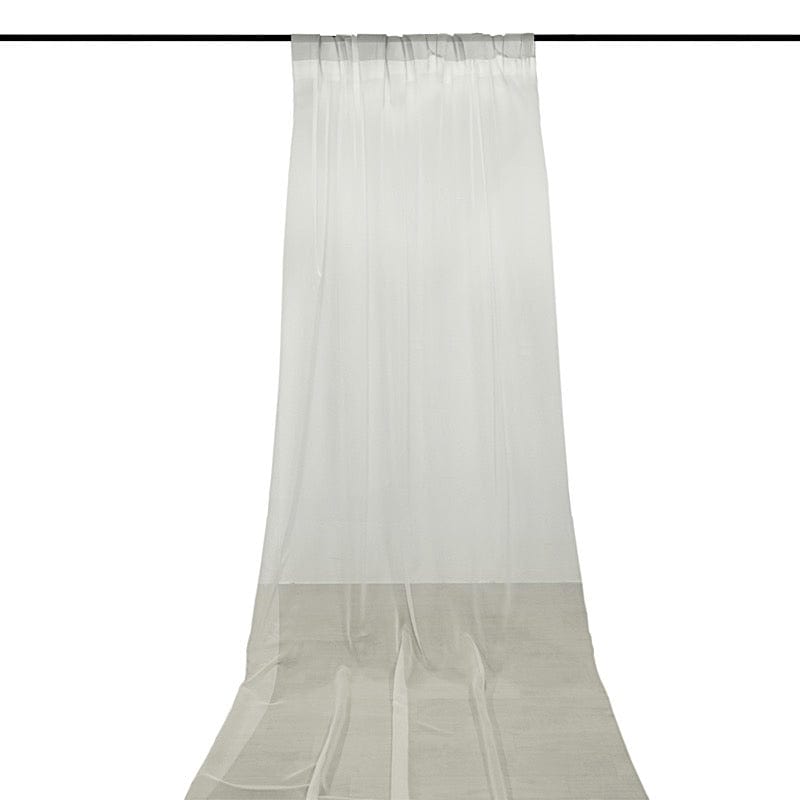 5ft x 14ft Premium Chiffon Sheer Backdrop Curtain Window Drape Panel