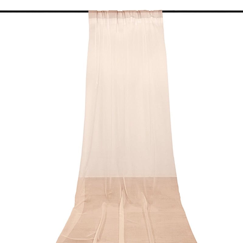 5ft x 14ft Premium Chiffon Sheer Backdrop Curtain Window Drape Panel
