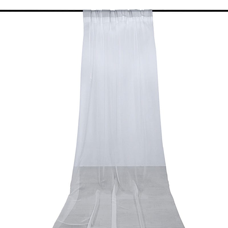 5ft x 14ft Premium Chiffon Sheer Backdrop Curtain Window Drape Panel