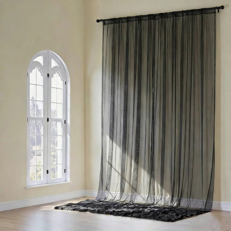 5ft x 20ft Chiffon Sheer Backdrop Curtain Panel Ceiling Drape