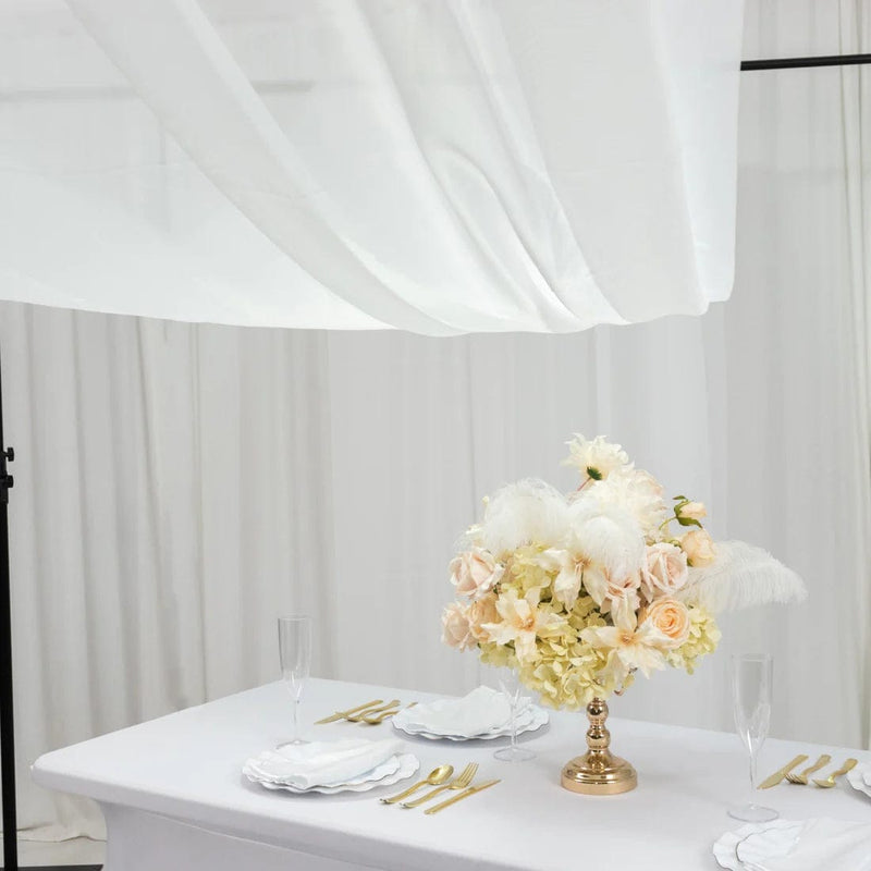 5ft x 20ft Chiffon Sheer Backdrop Curtain Panel Ceiling Drape