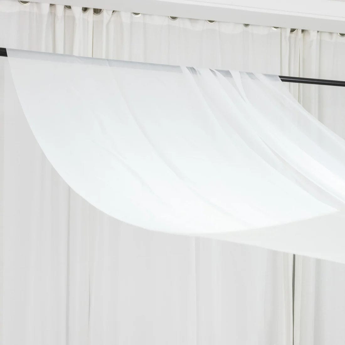 5ft x 20ft Chiffon Sheer Backdrop Curtain Panel Ceiling Drape