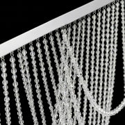 6.5 ft Acrylic Crystal Beaded Curtain Triple Swag Valance - Clear CUR_VAL_ACY02_CLR