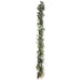 6.5 ft Eucalyptus Garland with Boxwood Leaf and Battery Operated LED Lights - Green LEDSTR_ARTI_GLND_GRN002_A