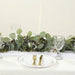 6.5 ft Eucalyptus Garland with Boxwood Leaf and Battery Operated LED Lights - Green LEDSTR_ARTI_GLND_GRN002_A