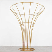 6.5 ft Floor Standing Blossom Metal Tree Flower Frame - Gold IRON_STND17_80_GOLD