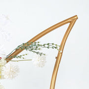 6.5 ft Metal Crescent Moon Wedding Arch Backdrop Stand - Gold BKDP_STND_MOON_7_GOLD