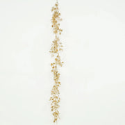 6.5 ft Metallic Artificial Ivy Leaves Garland - Gold ARTI_METLIC33_GOLD