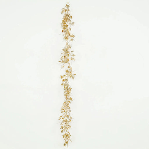 6.5 ft Metallic Artificial Ivy Leaves Garland - Gold ARTI_METLIC33_GOLD
